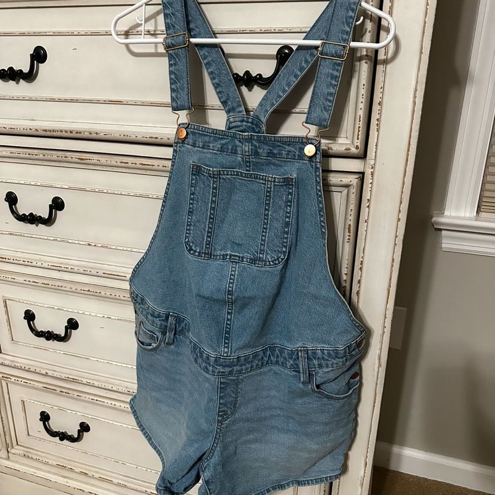 Isabel Maternity by Ingrid & Isabel Blue Denim Overalls